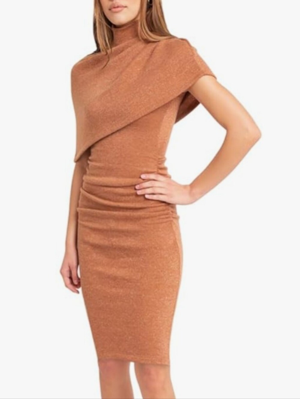 Black Halo Copper Brown Knit Top